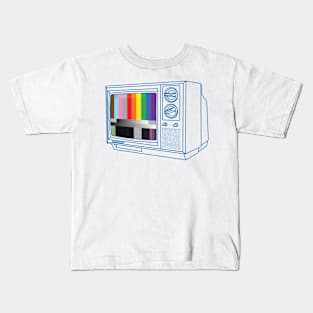 Queer vintage TV test pattern Kids T-Shirt